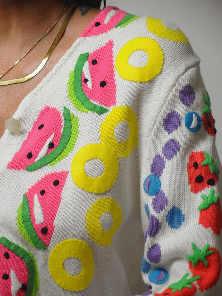 1996 Michael Simon Fruit Cardigan