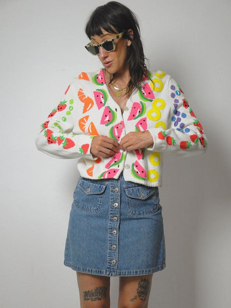 1996 Michael Simon Fruit Cardigan