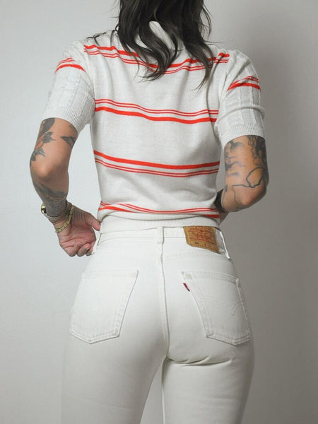 Ivory Levi's 501 Jeans 27x30