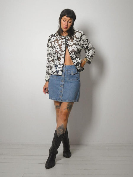 90's Denim Mini Skirt
