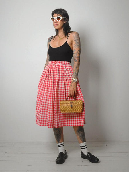 50's Gingham Circle Skirt