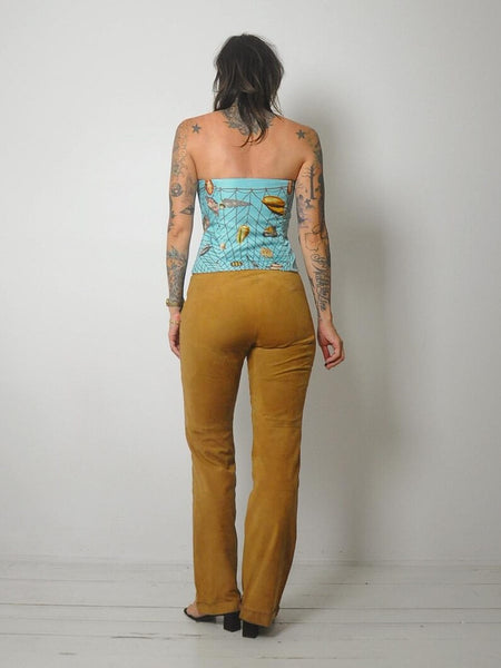 1990's Low Rise Suede Pants