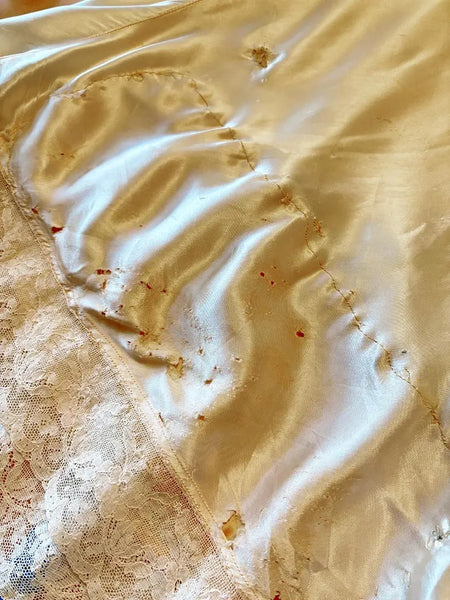 1920's Silk & Lace Bias Slip