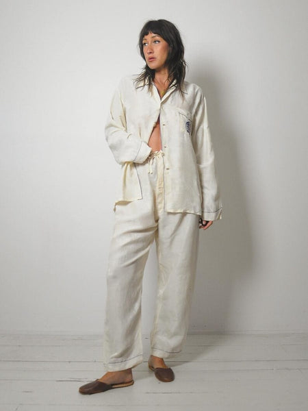 50's Silk Chinese Pajama Set