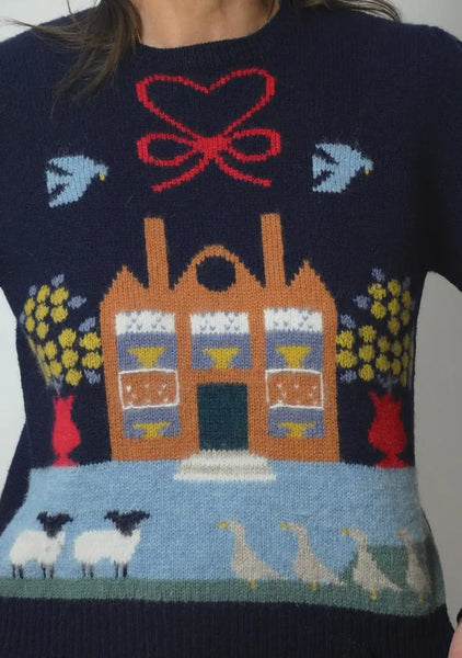 80's Cottage & Sheep Sweater