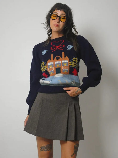 80's Cottage & Sheep Sweater