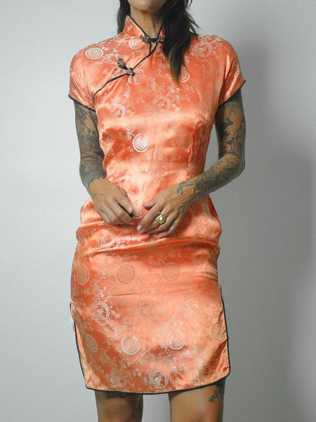 1950's Silk Cheongsam Dress