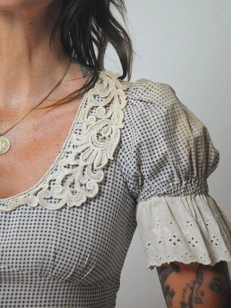 70's Black Label Sunfaded Gunne Sax Dress