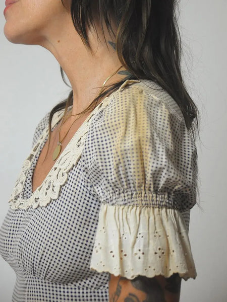 70's Black Label Sunfaded Gunne Sax Dress