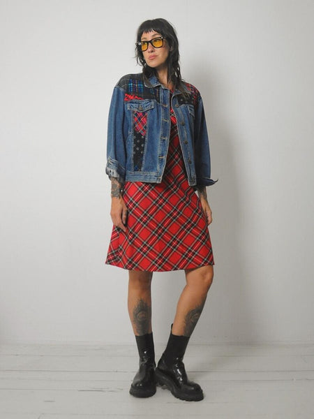 90's Patchwork Jean Jacket