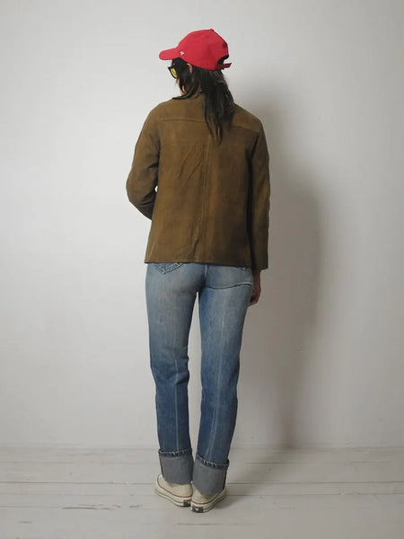 1950's Suede Sherpa Lined Jacket