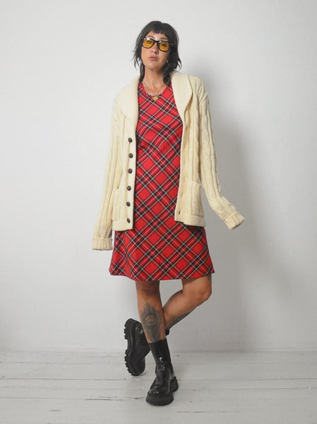 1970's Ivory Fisherman's Cardigan
