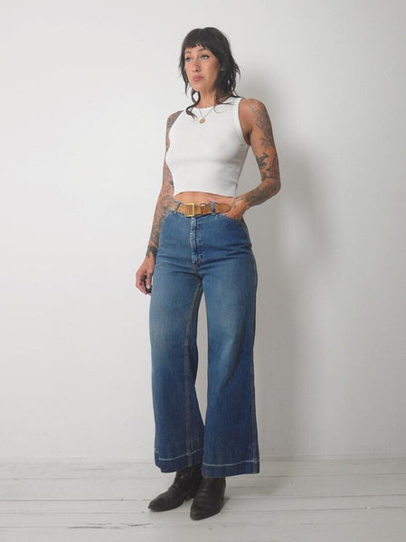 1970's Faded Flared Jeans 26x29