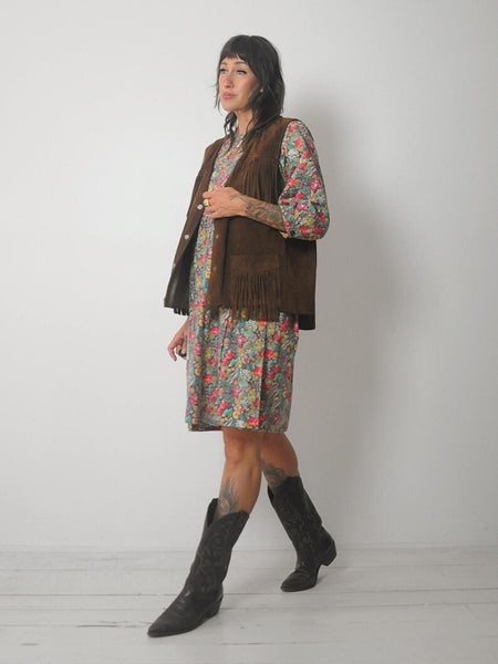 1970's Schott Fringe Suede Vest