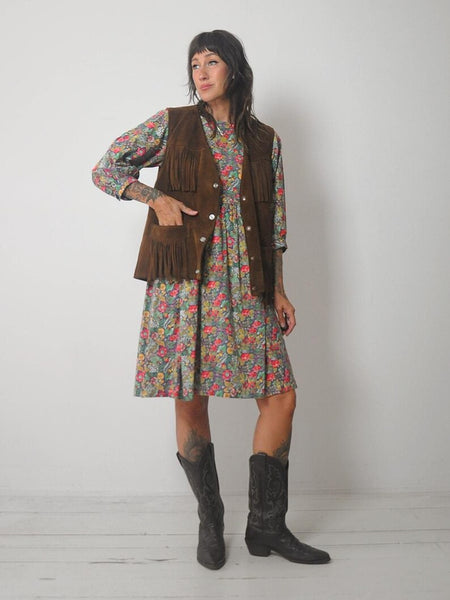 1970's Schott Fringe Suede Vest