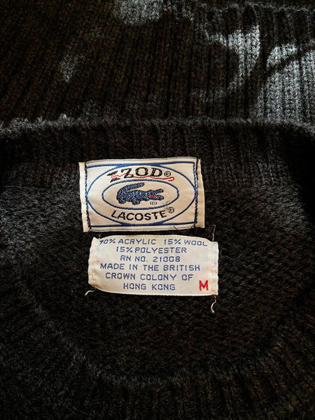 1980's Lacoste Charcoal Sweater