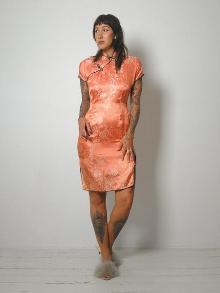1950's Silk Cheongsam Dress