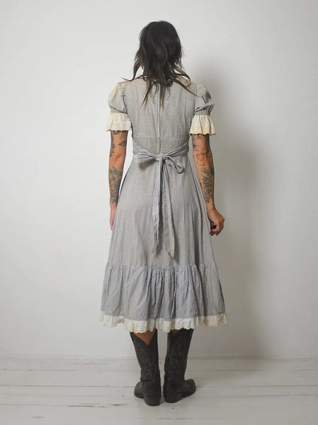 70's Black Label Sunfaded Gunne Sax Dress