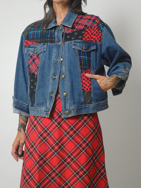 90's Patchwork Jean Jacket