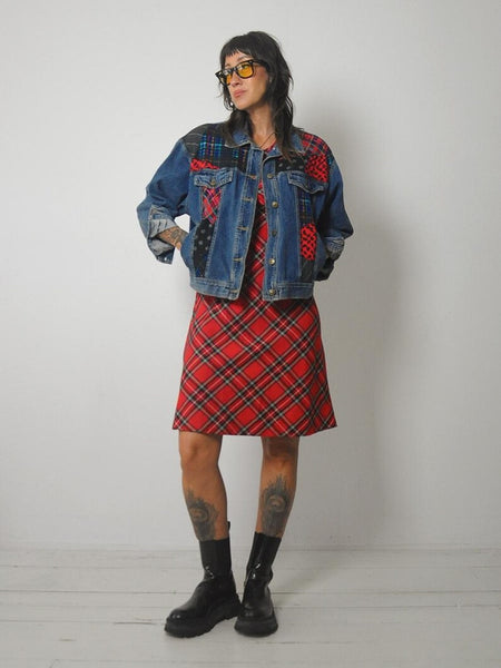 90's Patchwork Jean Jacket