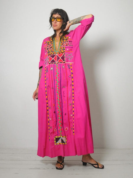 1970's Portia Embroidered Dress