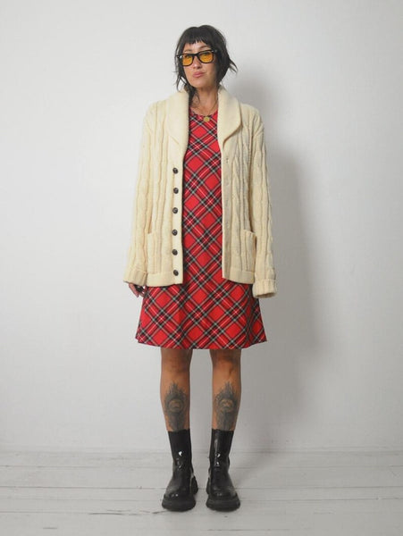 1970's Ivory Fisherman's Cardigan