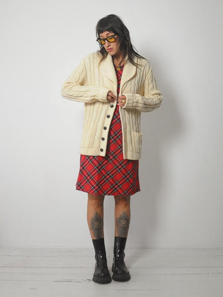 1970's Ivory Fisherman's Cardigan