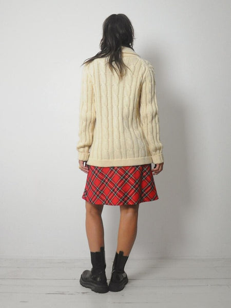 1970's Ivory Fisherman's Cardigan