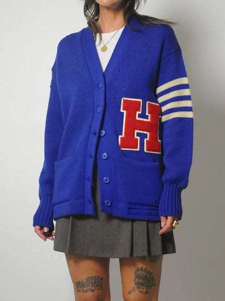 1950's Wool Varsity Cardigan