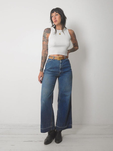 1970's Faded Flared Jeans 26x29