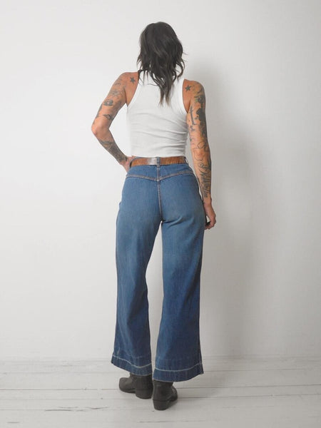 1970's Faded Flared Jeans 26x29