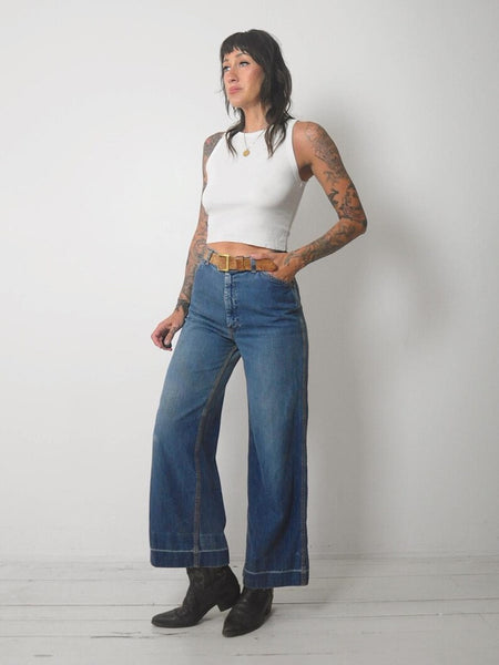 1970's Faded Flared Jeans 26x29
