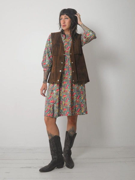 1970's Schott Fringe Suede Vest