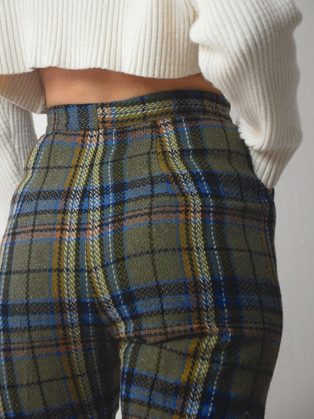 1950's Plaid Wool Shorts