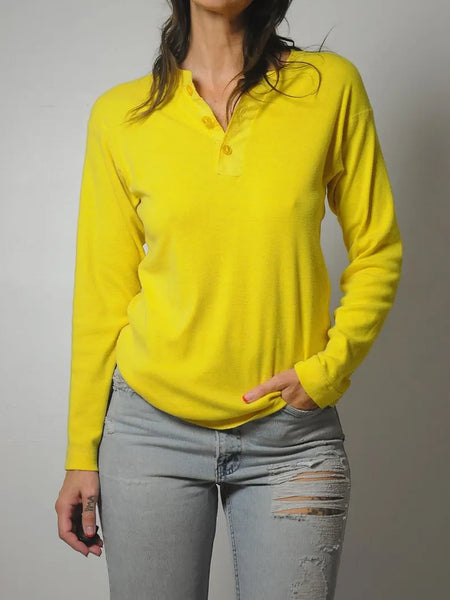 1980's Soft Canary Thermal shirt