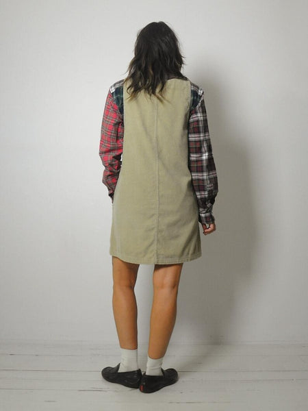 90's Corduroy Jumper Dress