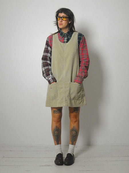 90's Corduroy Jumper Dress