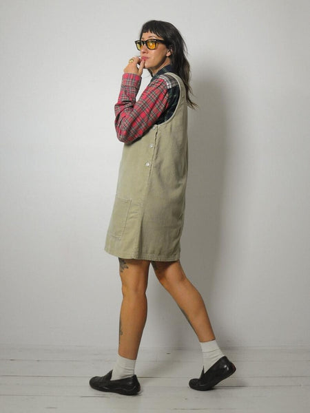 90's Corduroy Jumper Dress