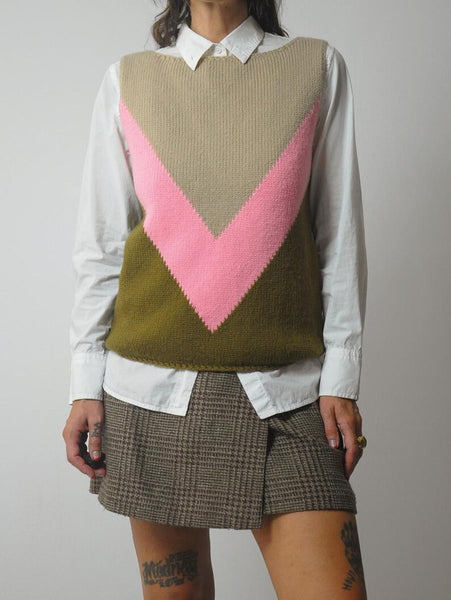 1970's Chevron Sweater Vest