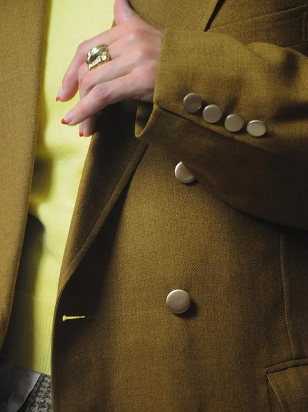 1960's Ochre Woven Blazer