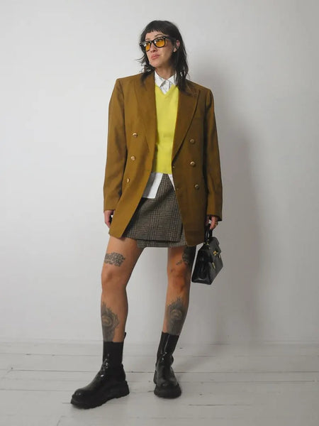 1960's Ochre Woven Blazer