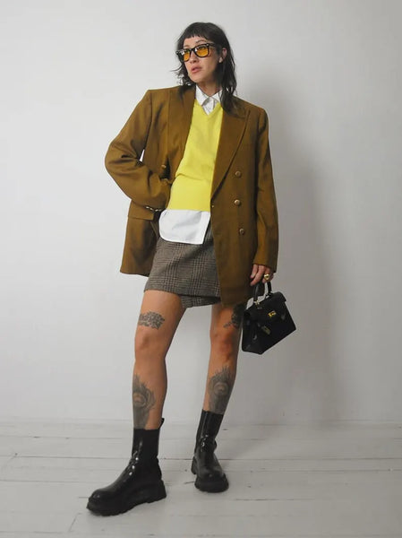 1960's Ochre Woven Blazer