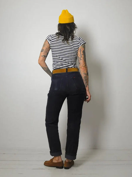 1970's Gap Navy Corduroy Jeans 30x30
