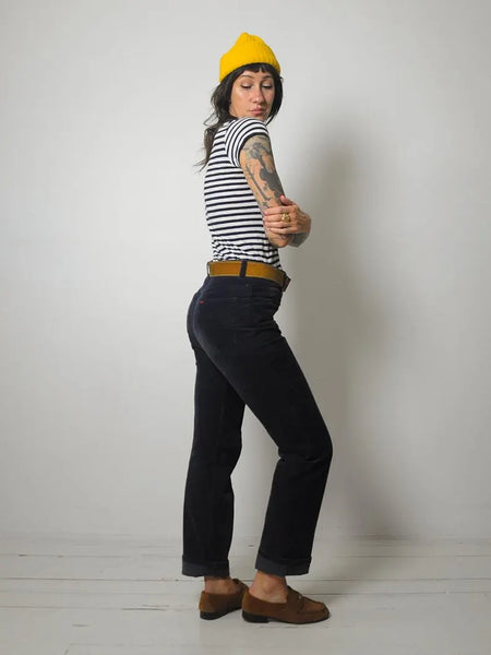 1970's Gap Navy Corduroy Jeans 30x30