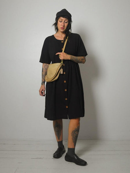 1970's Coach Bone Leather Crescent Bag