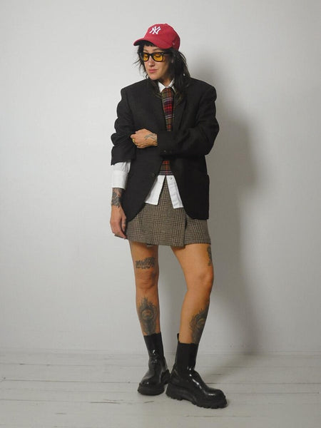 1970's Charcoal Wool Tweed Blazer