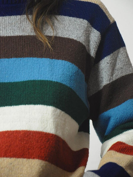 1980's Striped Wool Sweater