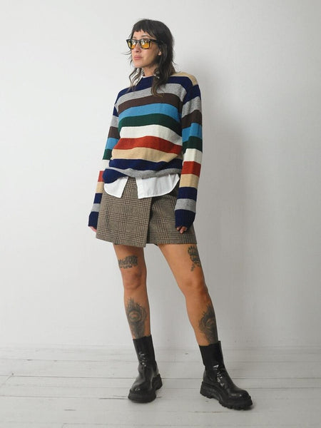 1980's Striped Wool Sweater