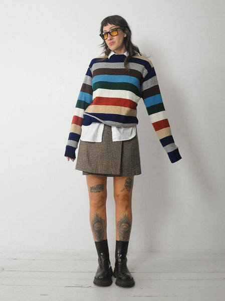 1980's Striped Wool Sweater