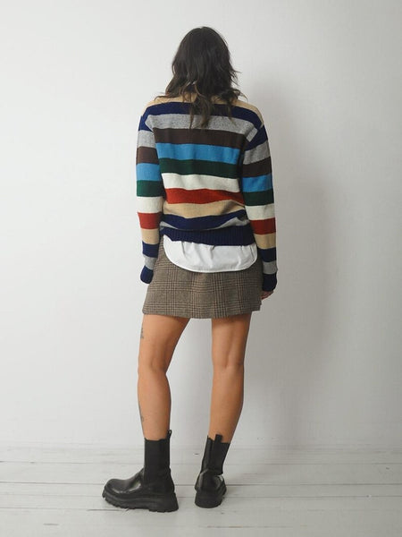 1980's Striped Wool Sweater